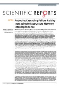 Reducing Cascading Failure Risk by Increasing Infrastructure Network Interdependence