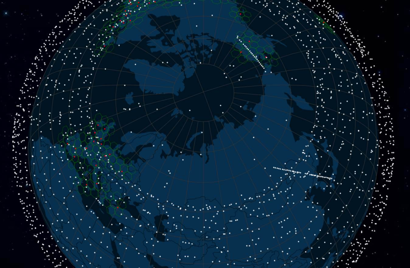 starlink posizionamento sat